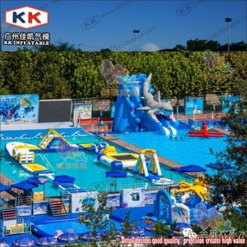 Inflatable Water Park Floating Island, Inflatable Water Playground Park