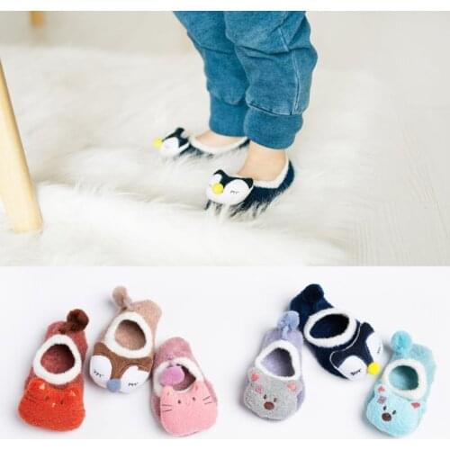 Newborn Spring Autumn Fox Socks Coral Fleece Cute Sokken Cartoon Meias Soft Animal Patter Baby Boy Socks Baby Girl Socks DS29