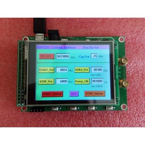 NEW 1PC ADF4350 DDS RF Signal Generator 137M-4.4G + TFT LCD Development board STM32F103