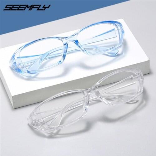 Seemfly Fashion Candy Color Anti Blue Light Glasses Classic Square Full Frame Men Women Blue Light Blocking Goggle Spectacle