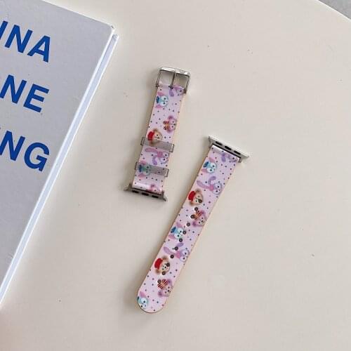 Genuine Disney Japan Duffy Bear IMD strap 38 42 mm for iWatch series SE 6 5 4 3 2 1 replacement ring 42 44 mm strap gift