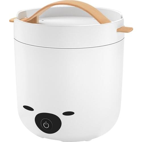Portable Shiba Inu Rice Cooker 220V 1.3L Capacity Steamer Cooking Pot Convenient Insulated Lunch Box Stainless Steel Rice Cooker
