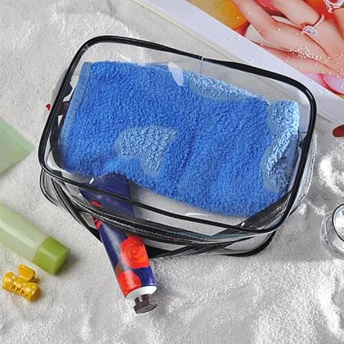 New Transparent PVC Bags Travel Organizer Clear Makeup Bag Beautician Cosmetic Bag Case Toiletry Bag Make Up Pouch Wash Bags