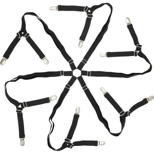 Adjustable Elastic Bed Sheet Grippers Belt Fastener Bed Sheet Clips Mattress Cover Blankets Grippers Holder Home Textiles
