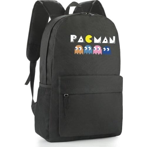 Retro game fans backpack black Nylon School Bag Durable Material Backpacks