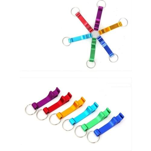 10pcs/lot Hot Solid Aluminum 4 in 1 Personalized Logo Beer Bottle Opener Keychain Pocket Beer Bottle Opener LF 119