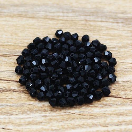 100 Pcs 4mm Loose Beads for Necklace Bracelet Jewelry Marking DIY Black Loose Beads for Necklace Bracelet Jewelry Marking DIY