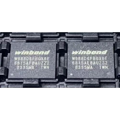 2PCS/lot W988D6F W988D6FBGX W988D6FBGX6E BGA54 NEW 100% Original free shipping