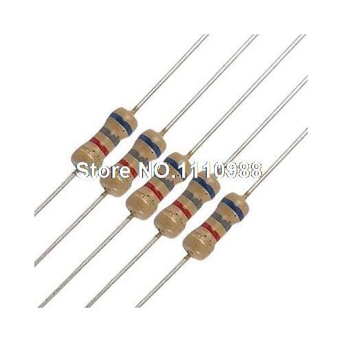 50 x Resistors 6.8K ohm OHMS 1/4W 250V 5% 6K8 Carbon Film