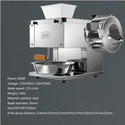 Desktop Automatic Meat Cutting Machine Fast Meat Slicer Electric Commercial Stainless Steel Vegetable Cutter Machine For Sale