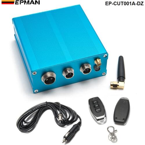 Electric Control Box+2 Wireless Remote+Wire Harness For Exhaust Control Valve EP-CUT001A-DZ