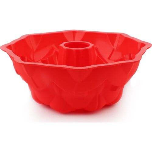 Cake Pan Silicone Mold Bakeware Party Dessert Decorating Tools Mousse Baking Mould Kitchen Pastry Modle Flower Shape Big 8in