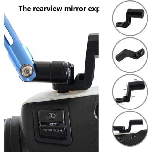 Compact LED Headlight Motorcycle Rearview Mirror Mount Holder Convenient Rearview Mirror Holder Easy to Install for ATV