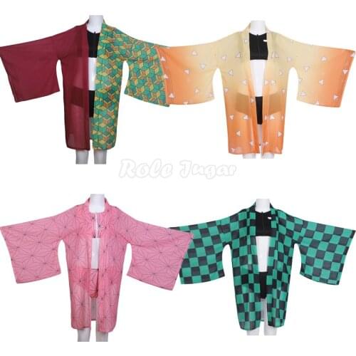 3pcs Demon Slayer Kamado Tanjirou / Kamado Nezuko/Tomioka Giyuu Cosplay Costume Summer Women Girls Sexy Bikini Swimsuit C57M247