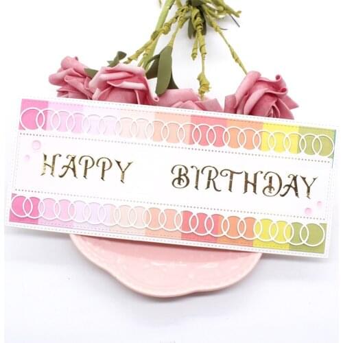 KSCRAFT Lacey Slimline Edge Metal Cutting Dies Stencils for DIY Scrapbooking/photo album Decorative Embossing DIY Paper Cards