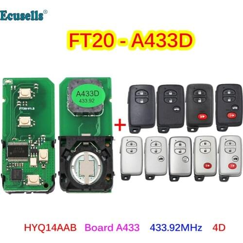 Lonsdor FT20-A433D 433.92MHz ASK Keyless Go Smart Key Board PCB 4D Chip for Camry Avalon Land Cruiser Lexus ES GS IS LS460 LX570