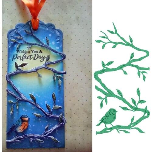 Branch Leaf Bird Metal Cutting Dies Stencil for DIY Scrapbooking Embossing Photo Album Decoration Paper Card Craft Die Cut 2019
