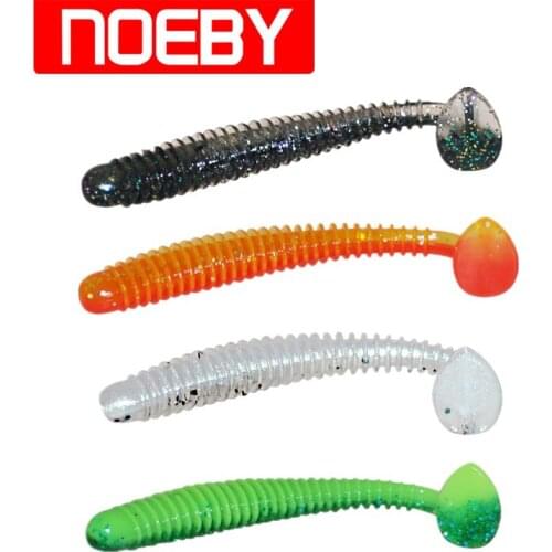 Noeby Lure Soft Baits 45mm/0.6g 60mm/1g 75mm/2.5g 87.5mm/5g Fishing Lure Isca Artificial Pesca T-tail Lures Leurre Peche Wobbler