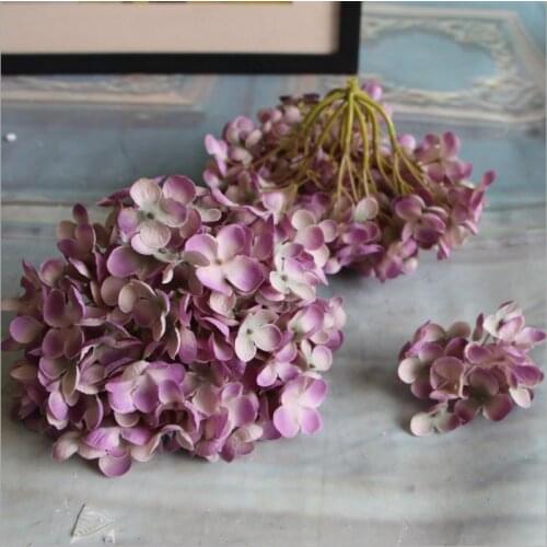 New 5pcs Eight Immortals Hydrangea Cheap Flower Ball DIY Silk Hydrangea Accessories Family Wedding Decoration Handicrafts