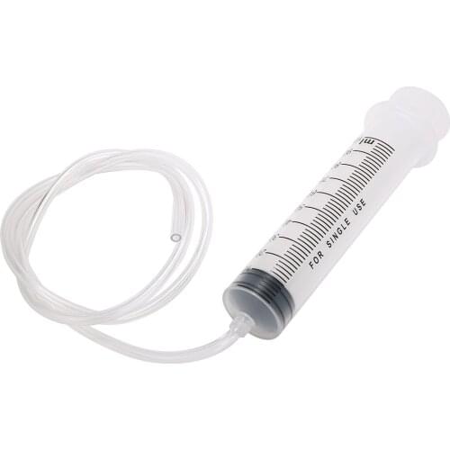 100ml Plastic Measuring Syringe With 100cm Silicone Clear Tube for Measuring Hydroponics Nutrient Motoring Lab Testing Tool