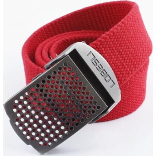 High quality New Air Force Alloy Buttoned Canvas Belt Mens Casual Fashion Canvas Outdoor Belt