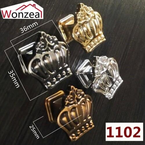 36mm Crown Style Antique bronze Creative Antique Furniture Handle Alloy Drawer Door Closet Cupboard Kitchen Pulls Cabinet Knobs