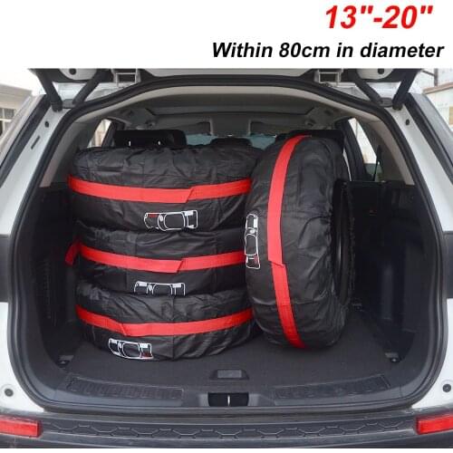 Car Spare Tire Cover Case Dustproof Waterproof Vehicle Wheel Protector Polyester Tire Storage Bags Auto Tyre Accessories S/L