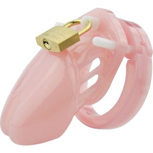 SODANDY CB6000S Chastity Device Plastic Male Chastity Belt Lock Cock Cage With 5 Penis Rings Bondage Sex Toys Adult Product