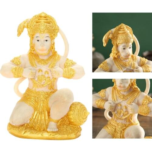 Resin BajranjBali Statue Hindu God Idol Figurine Sculpture for Car Dashboard