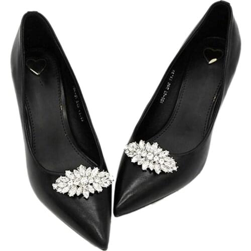 Shoe Clip DIY Rhinestone Decoration Women High Heels Bag Dress Hat Accessories Wedding Fashion Buckle Clips Elegant