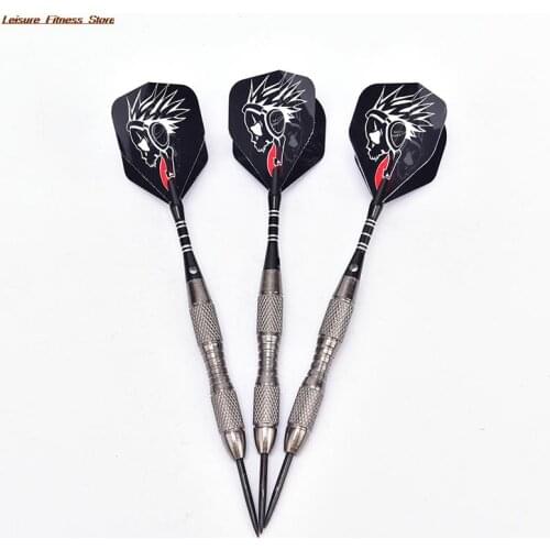 3pcs/Set Tungsten Steel Needle Tip Darts Shafts With Dart Flights Indoor Sports Standard Hard Darts for Indoor Sports Games