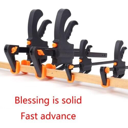 4 Inch/6inch Quick Ratchet Release Speed Squeeze Wood Working Work Bar Clamp Clip Kit DIY Carpentry Hand Vise Tool