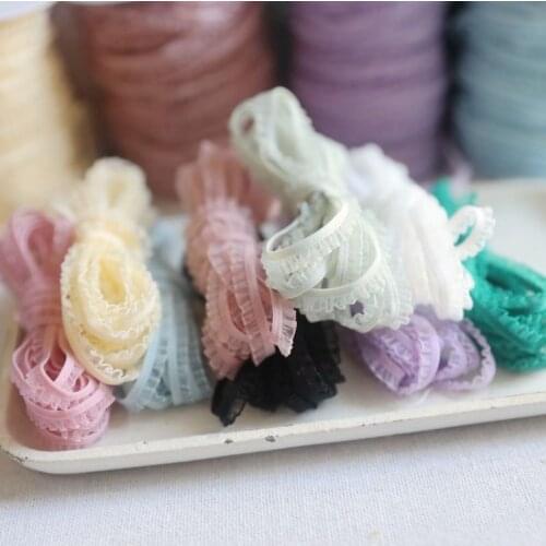 5 Meters/lot Width 8mm Delicate Flower Lace Trims Water Soluble Lace Ribbon DIY Sewing Garments Hometexile Fabric Ornaments
