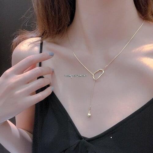 Irregular Cross Geometry Clavicle Chain Female Personality Simple Necklace Wild Temperament Necklace Accessories for Women