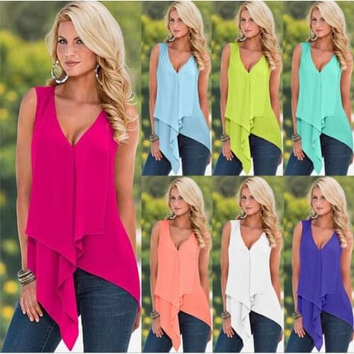 Conncozy Sleeveless Blouses