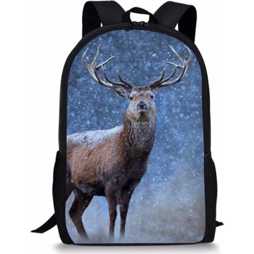 Childrens Backpacks Cartoon Deer Pattern Toddler Kids School Book Bags Kawaii Animal Fashion Girls Travel Backpack