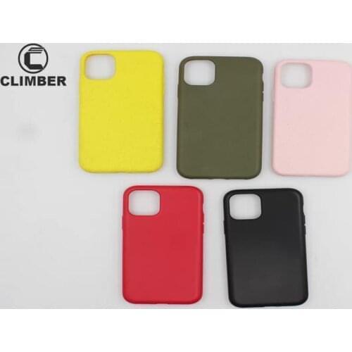 Eco Friendly Natural Wheat Straw Biodegradable TPU Phone Case For iPhone XS Max XR