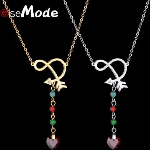 ELSEMODE King Queen Crown CZ Stone Charm Beads Pendant Gold Steel Necklace For Women Girl Lover 316 L Stainless Steel Jewelry