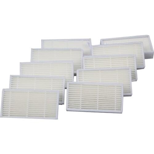 10pcs Vacuum Cleaner Filters for ilife v50 HEPA Filter ilife v50 v55 pro v5s robot vacumm cleaner parts Efficient dust filter