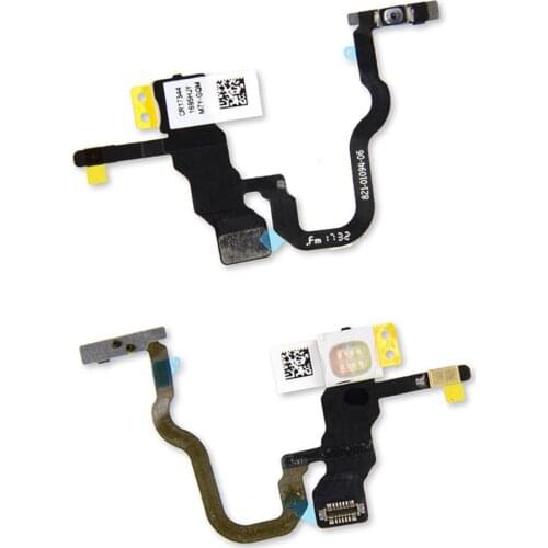 100% Tested New Replacement Parts For iPhone X XR XS Max On Off Power Flex Cable With Metal Bracket