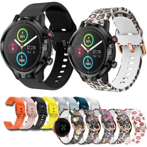 HeroIand Silicone WatchBandS 22mm Watchstrap band For Xiaomi Youpin Haylou RT LS05S / MI Watch Color Smart Wristbands Bracelet