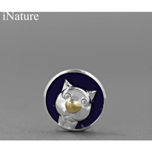 INATURE Silver Brooches For Clothes