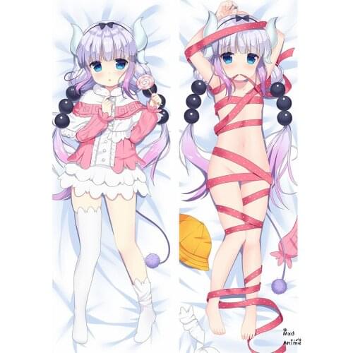 Anime Miss Kobayashis Dragon Maid Tohru & Elma & Kanna Kamui Dakimakura pillow cover hugging body pillowcases