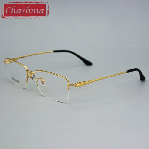 Chashma Gentlemen Pure Titanium Eyewear Top Quality Prescription Optical Frame Fashion Glasses Spectacles Anti Blue Ray Glass