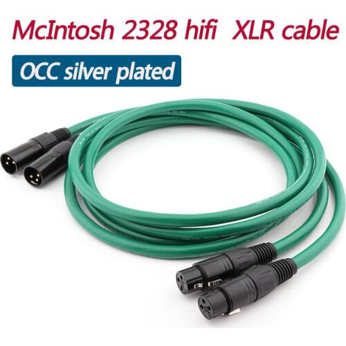 MCINTOSH 2328 Hifi audio OFC copper cord XLR male to XLR female cable with gold plated XLR connector