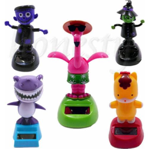 Variety Solar Powered Dancing Swinging Animated Bobble Dancer Toy Car Xmas Decor