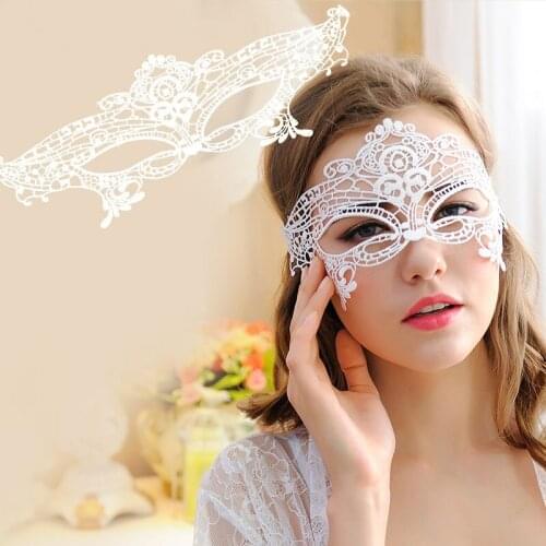 Sexy exotic lingerie Lace Mask beach party Eye sexy queen dress up Halloween costume party Exotic mask dress Mask dance lingerie