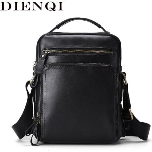 Genuine Leather Men Shoulder Bags Vintage Crazy Horse Natural Leather Messenger Bag Male Cross Body Business Bags For Men 2021