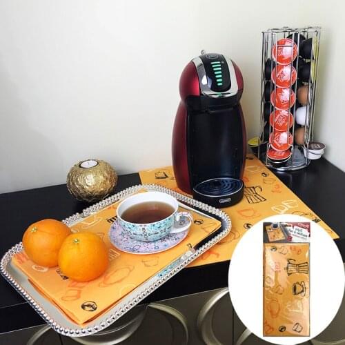 TCHY 1pc Non-Woven Placemat Refrigerator Pad Kitchen Accessories Fecoration Home for Fridge Mats Waterproof Bowl holders