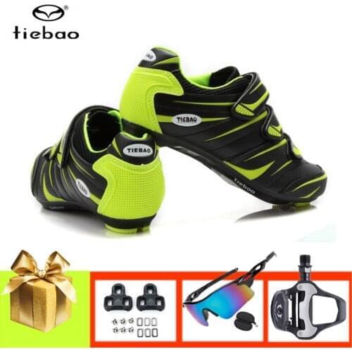 TIEBAO Road Bike Shoes Men Women Self-locking Breathable Sapatilha Ciclismo Ultra-light Wear-resistant Athletic Racing Bicycle